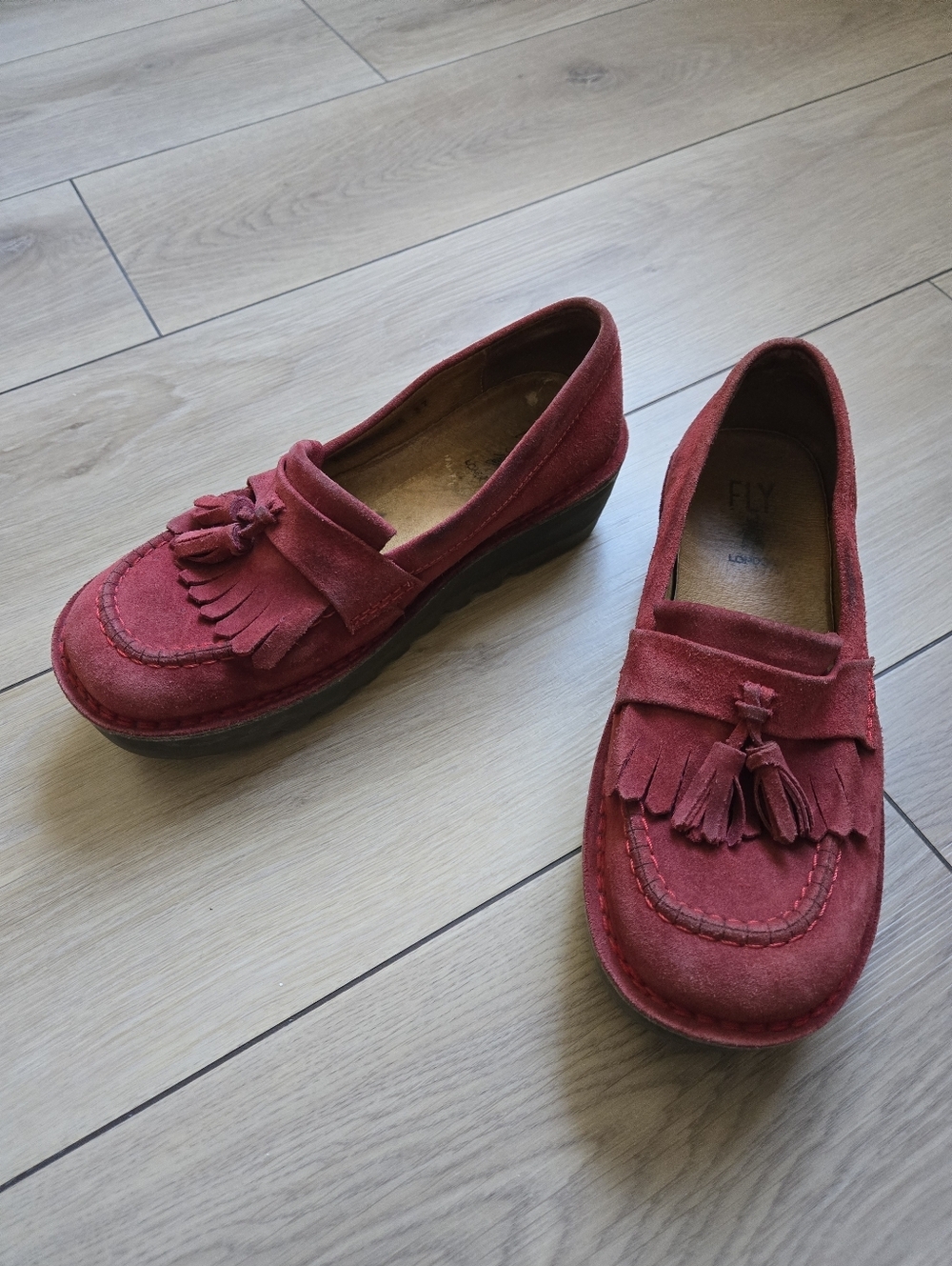 FLY London Tasseled Loafers Size 7